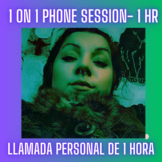 Phone Session 1 hour • Llamada de 1 hora