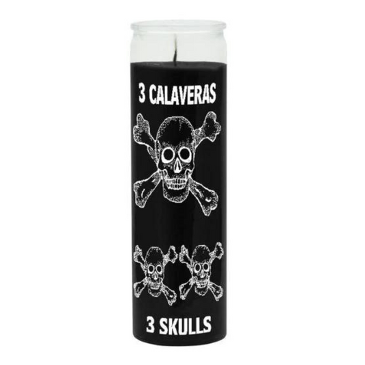 3 Skulls Candle/ 3 Calaveras Veladora