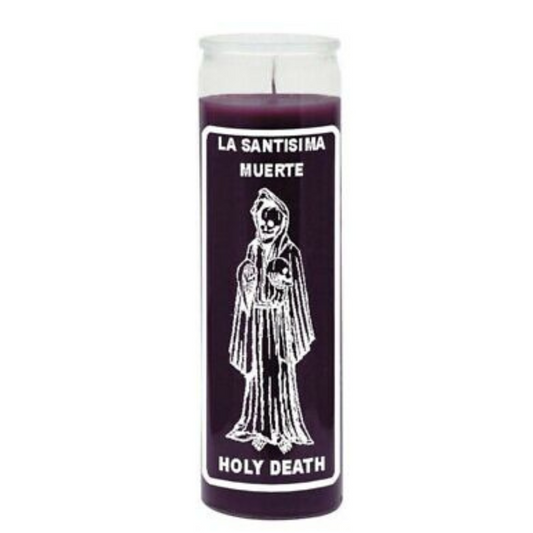 Santa Muerte Purple Candle/ Veladora Santa Muerte Morada