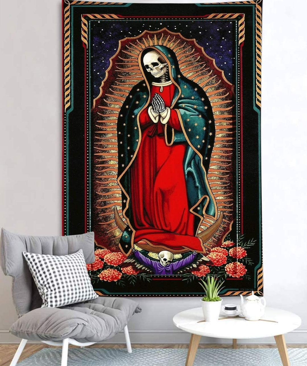 Santa Muerte Tapestry