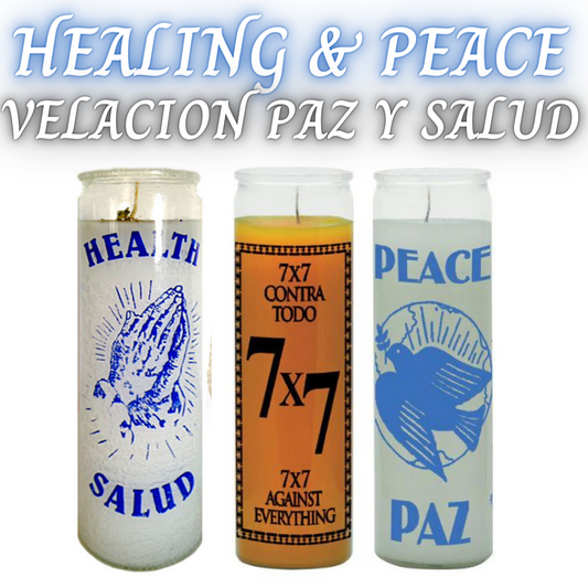 HEALING & PEACE CANDLE WORK/ VELACION SANACION Y PAZ